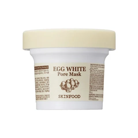 Buy SKINFOOD Egg White Pore Mask 125g in Bangladesh. A peel-off mask enriched with egg white extract that cleanses pores, removes blackheads, and tightens skin for a smoother, brighter complexion.